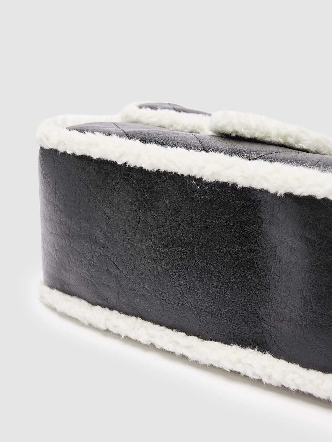 Fleece Trim Shoulder Bags