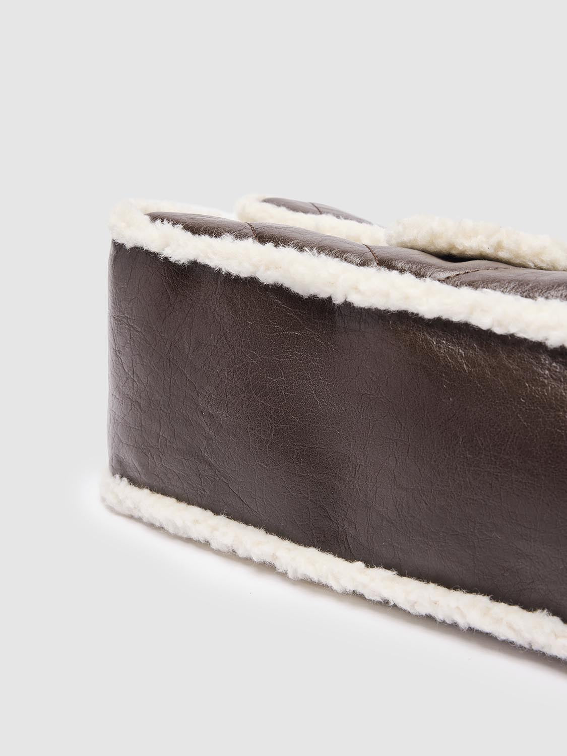 Fleece Trim Shoulder Bags