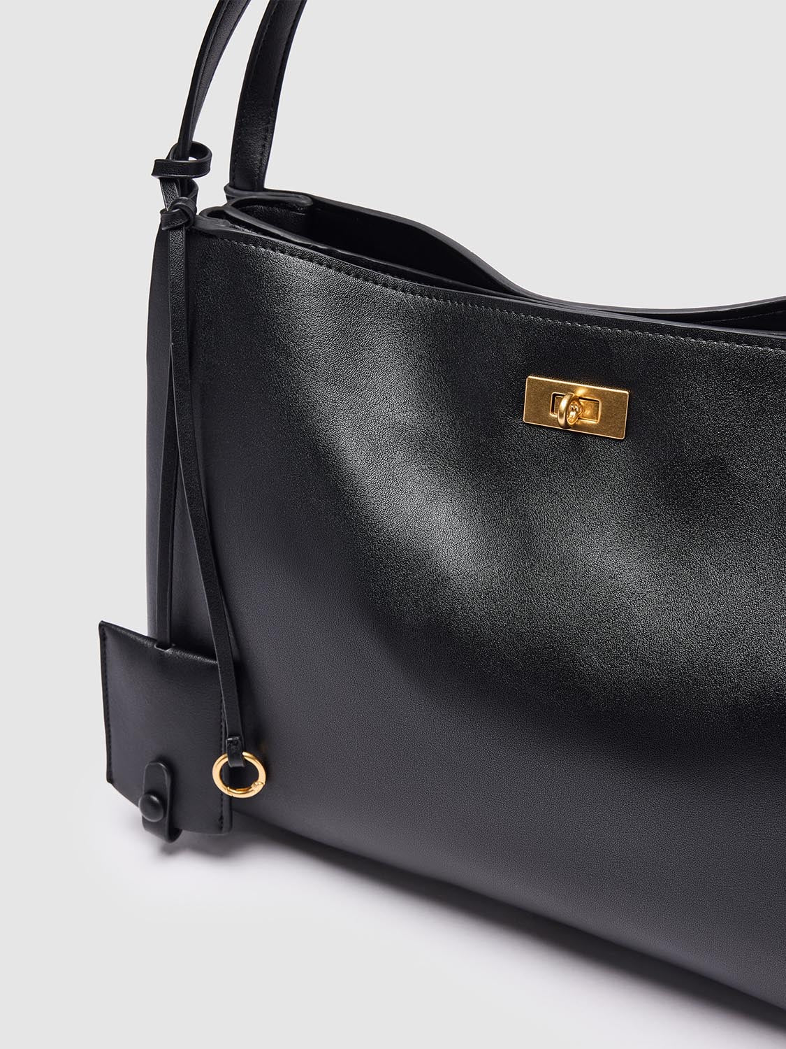 Vegan Leather Oversize Shoulder Bags