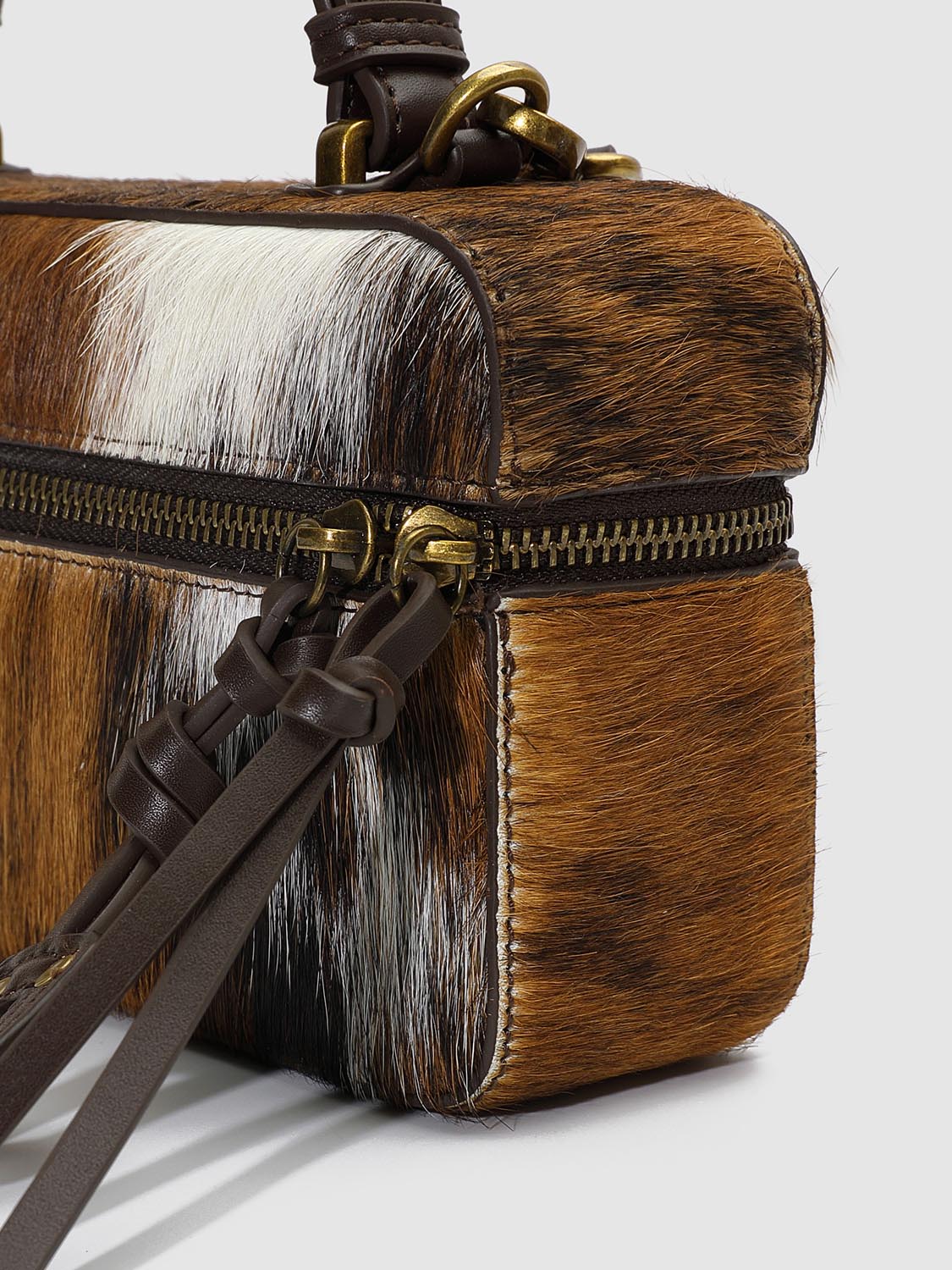 Fluffy Handle Shoulder Bags