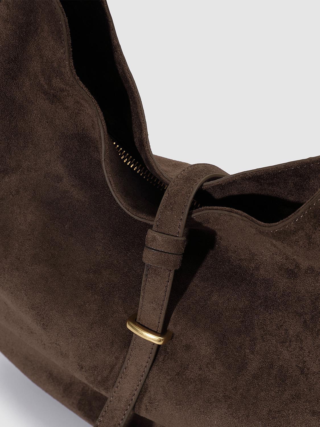 Buckle Detail Saddle Shoulder Bags