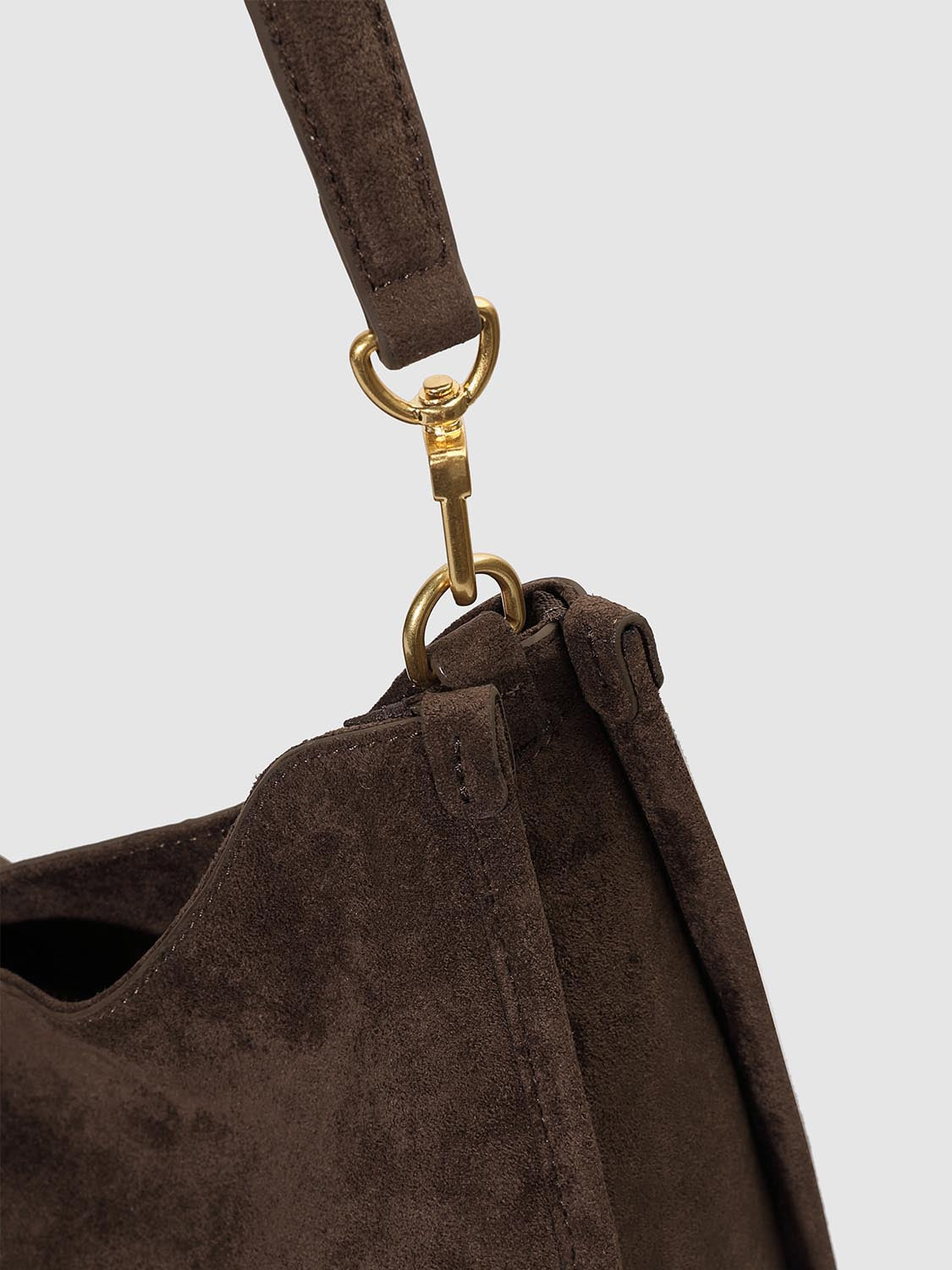 Buckle Detail Saddle Shoulder Bags