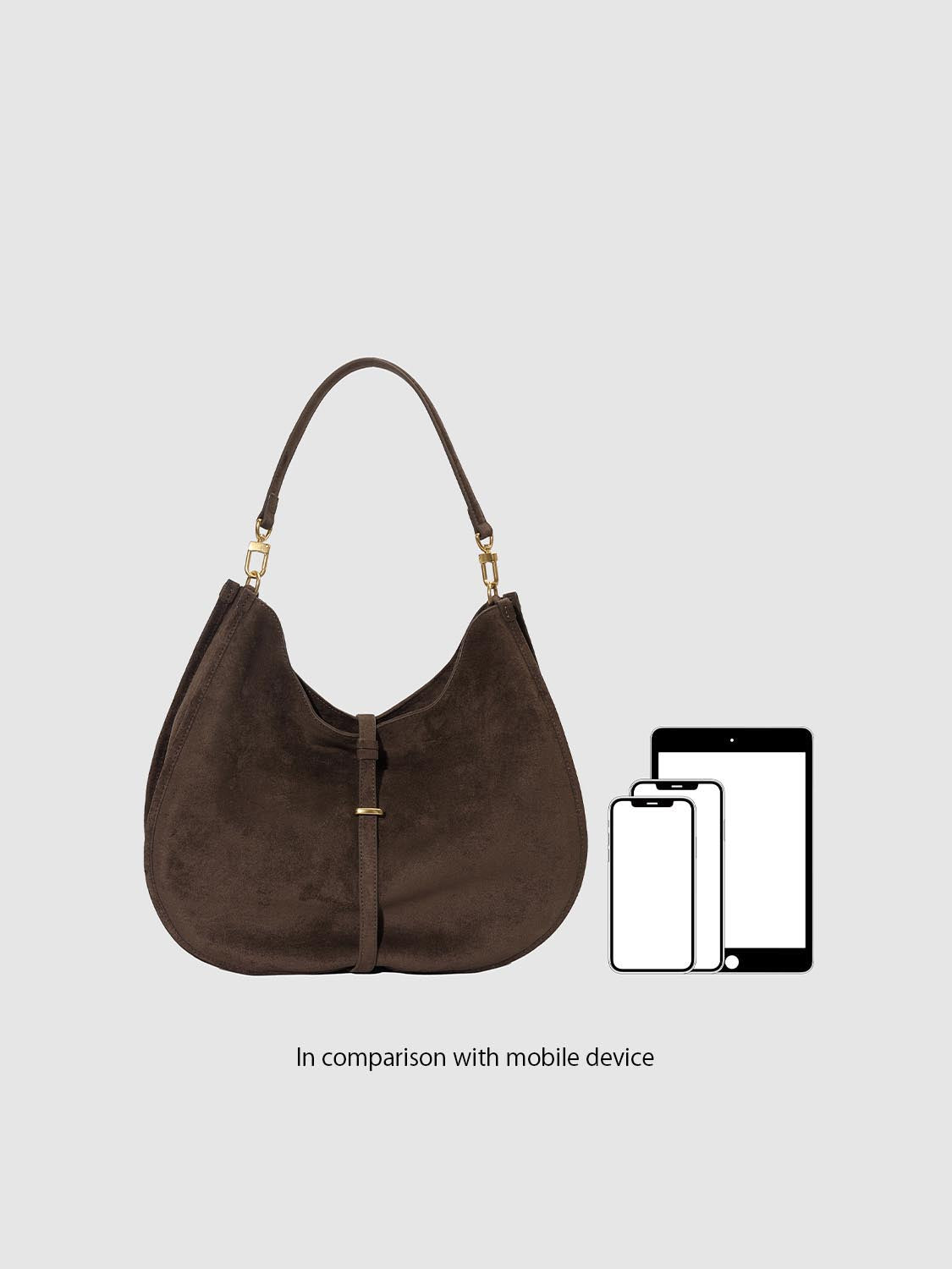 Buckle Detail Saddle Shoulder Bags