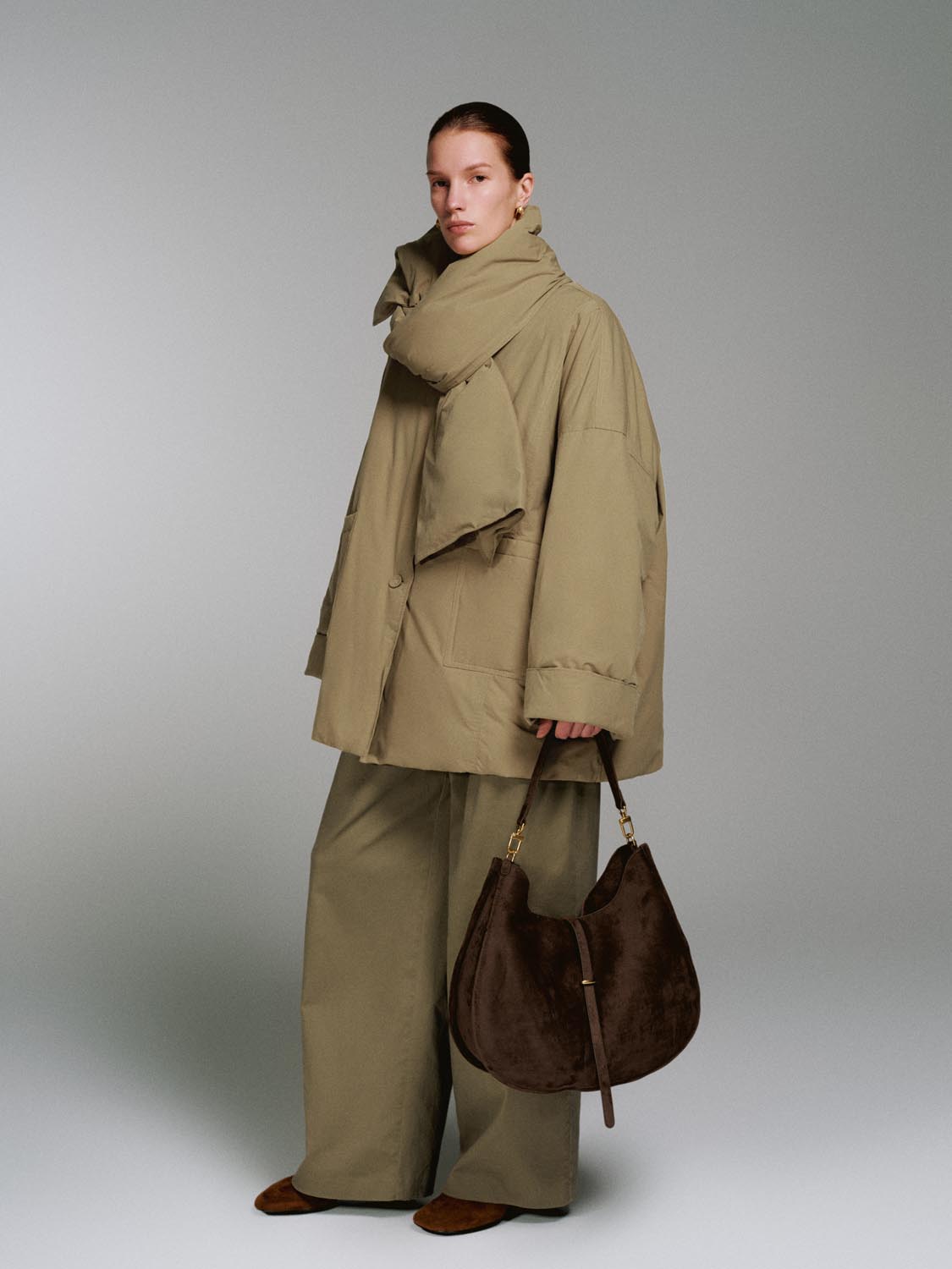 Buckle Detail Saddle Shoulder Bags