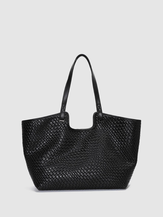 Striped Oversize Tote Shoulder Bags