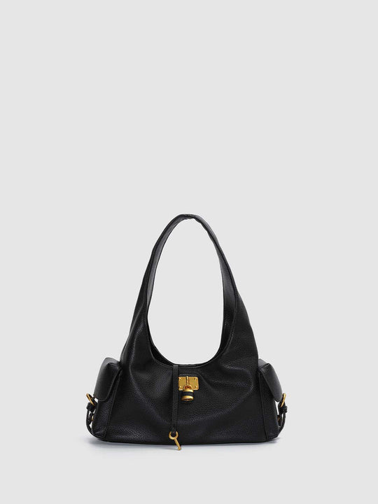 Faux Leather Multi-Pocket Shoulder Bags