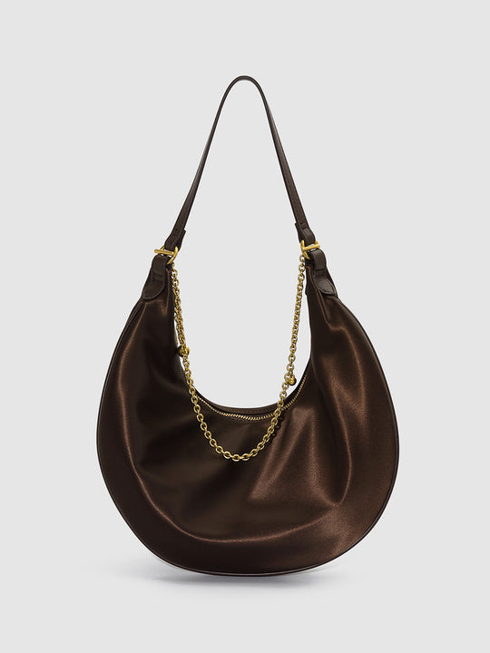 Chain Detail Crescent Shoulder Bags