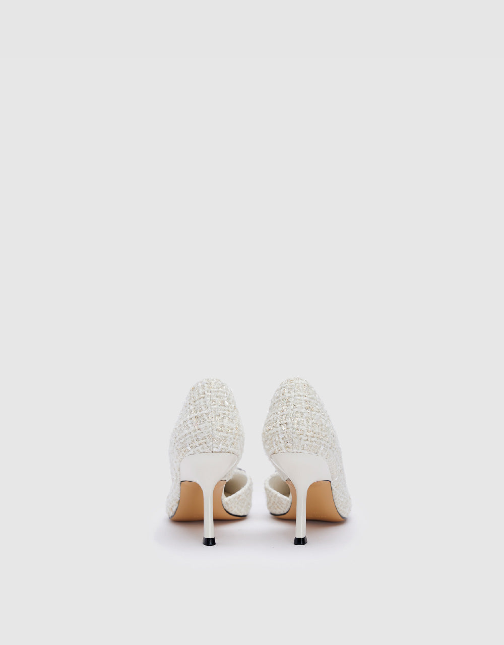 Tweed Heeled Pumps