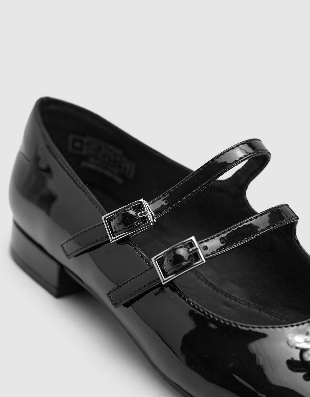 Buckle Décor Square Toe Pumps