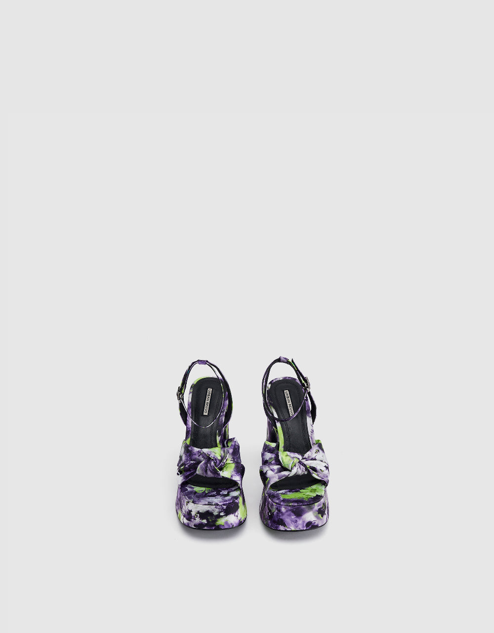Flower Square Toe Heeled Sandals