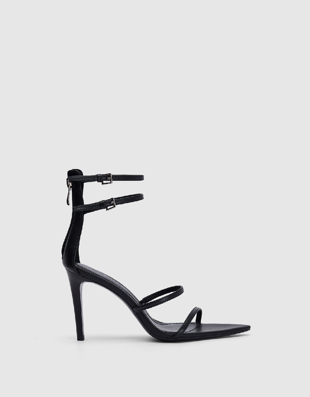 Double Buckles Pointed Toe Sandals
