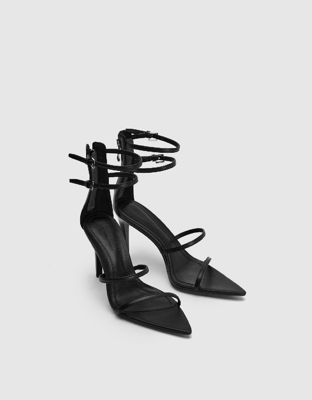 Double Buckles Pointed Toe Sandals