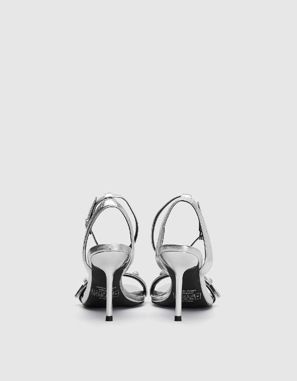 Stiletto Heeled Round Toe Sandals