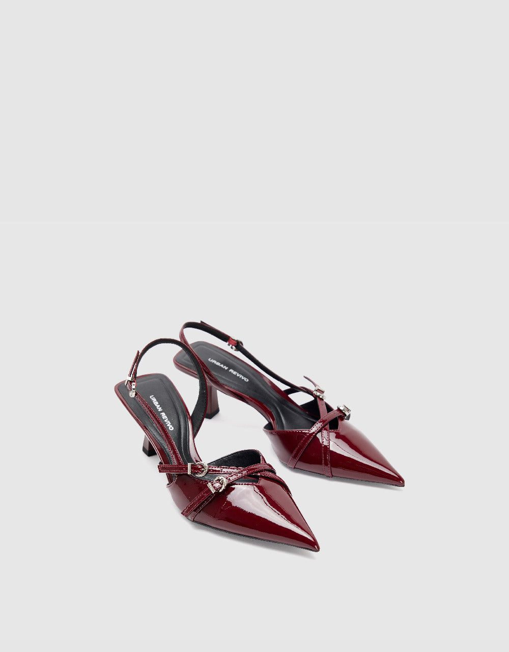 Vegan Leather Pointed Toe Slingbacks