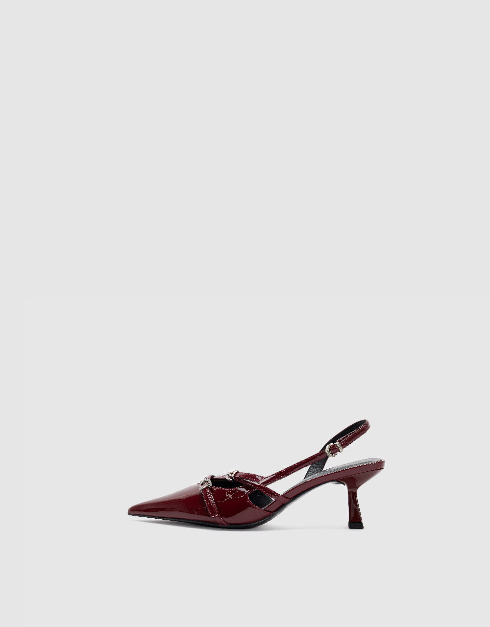 Vegan Leather Pointed Toe Slingbacks