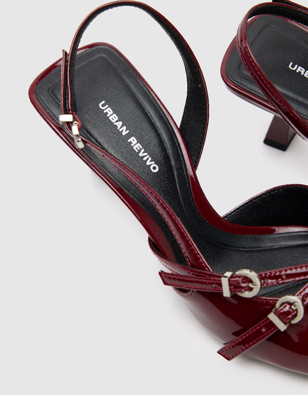 Vegan Leather Pointed Toe Slingbacks