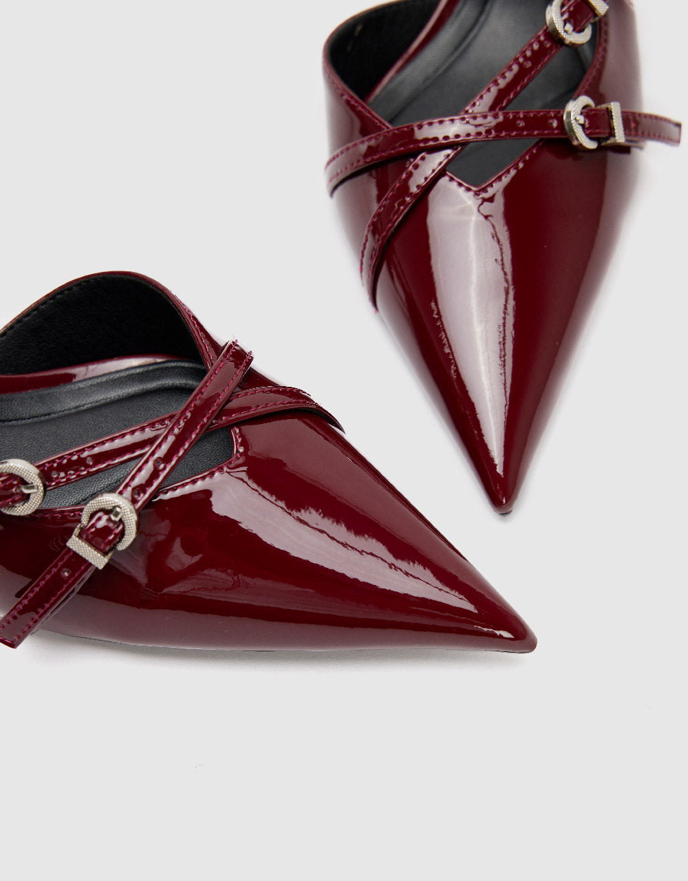 Vegan Leather Pointed Toe Slingbacks
