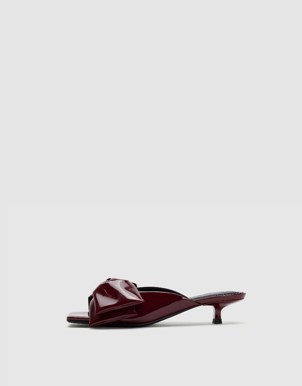 Bow Décor Square Toe Slippers