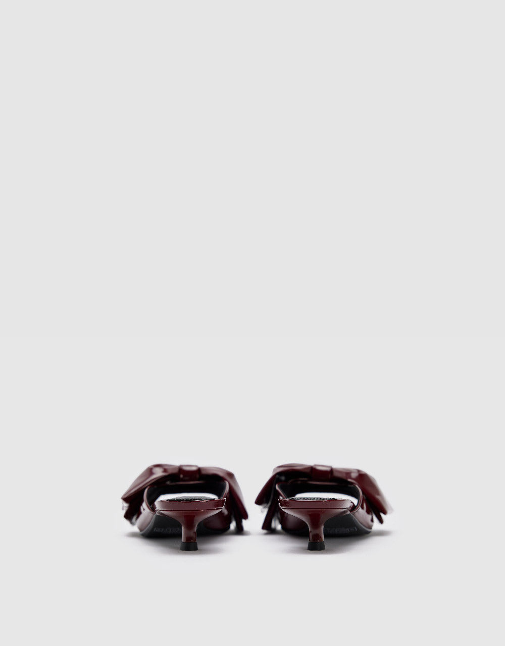 Bow Décor Square Toe Slippers