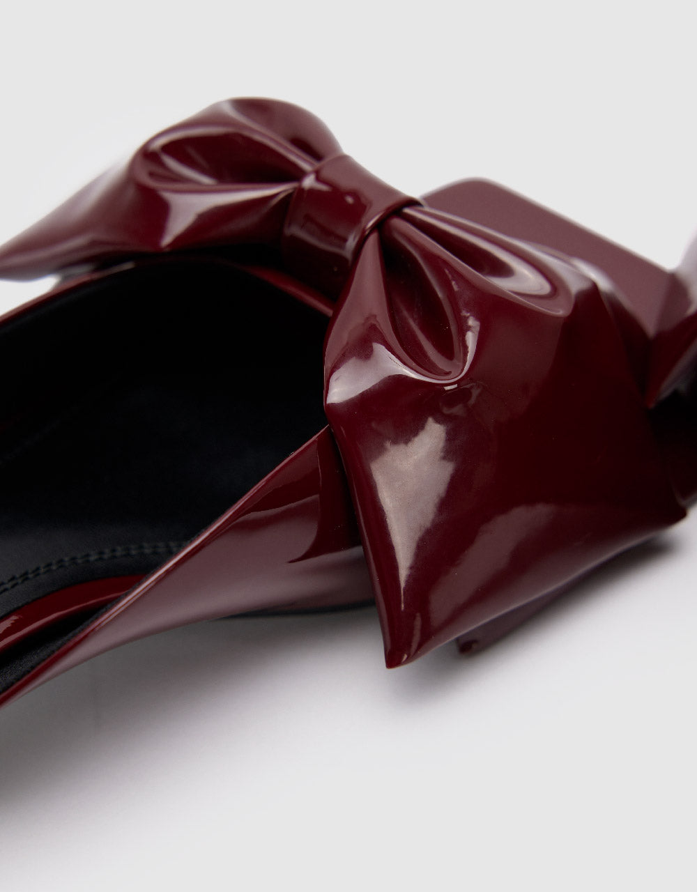 Bow Décor Square Toe Slippers