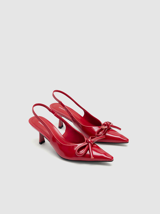 Vegan Leather Slingbacks