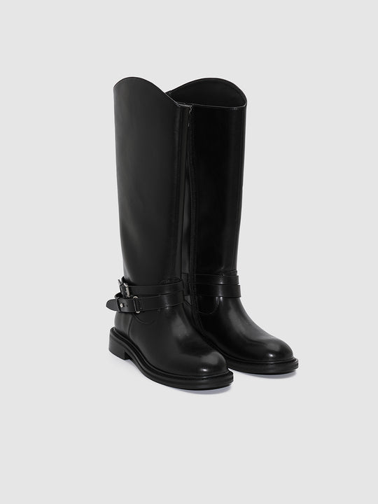 Buckle Detail Knee Boots