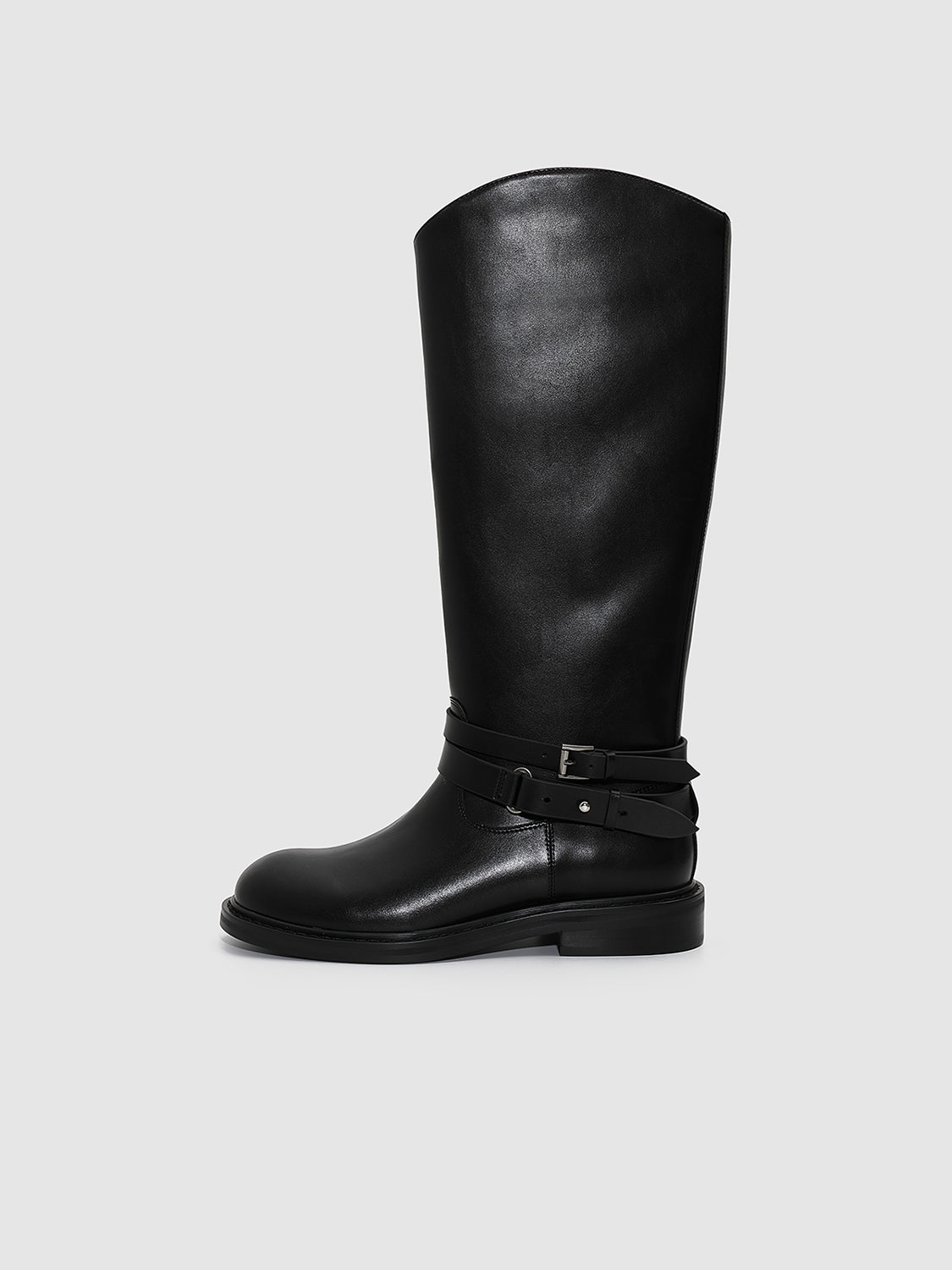 Buckle Detail Knee Boots