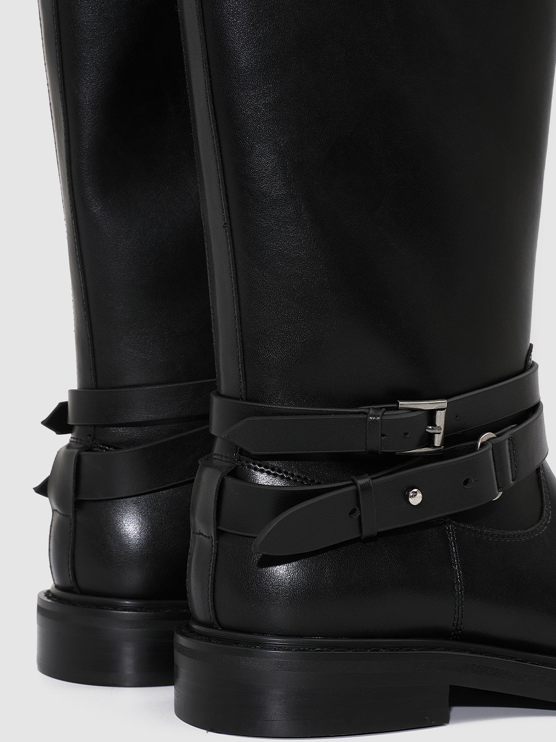 Buckle Detail Knee Boots