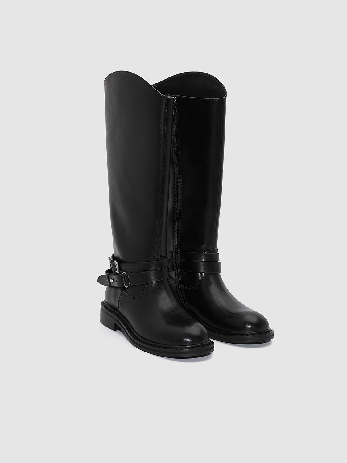 Buckle Detail Knee Boots