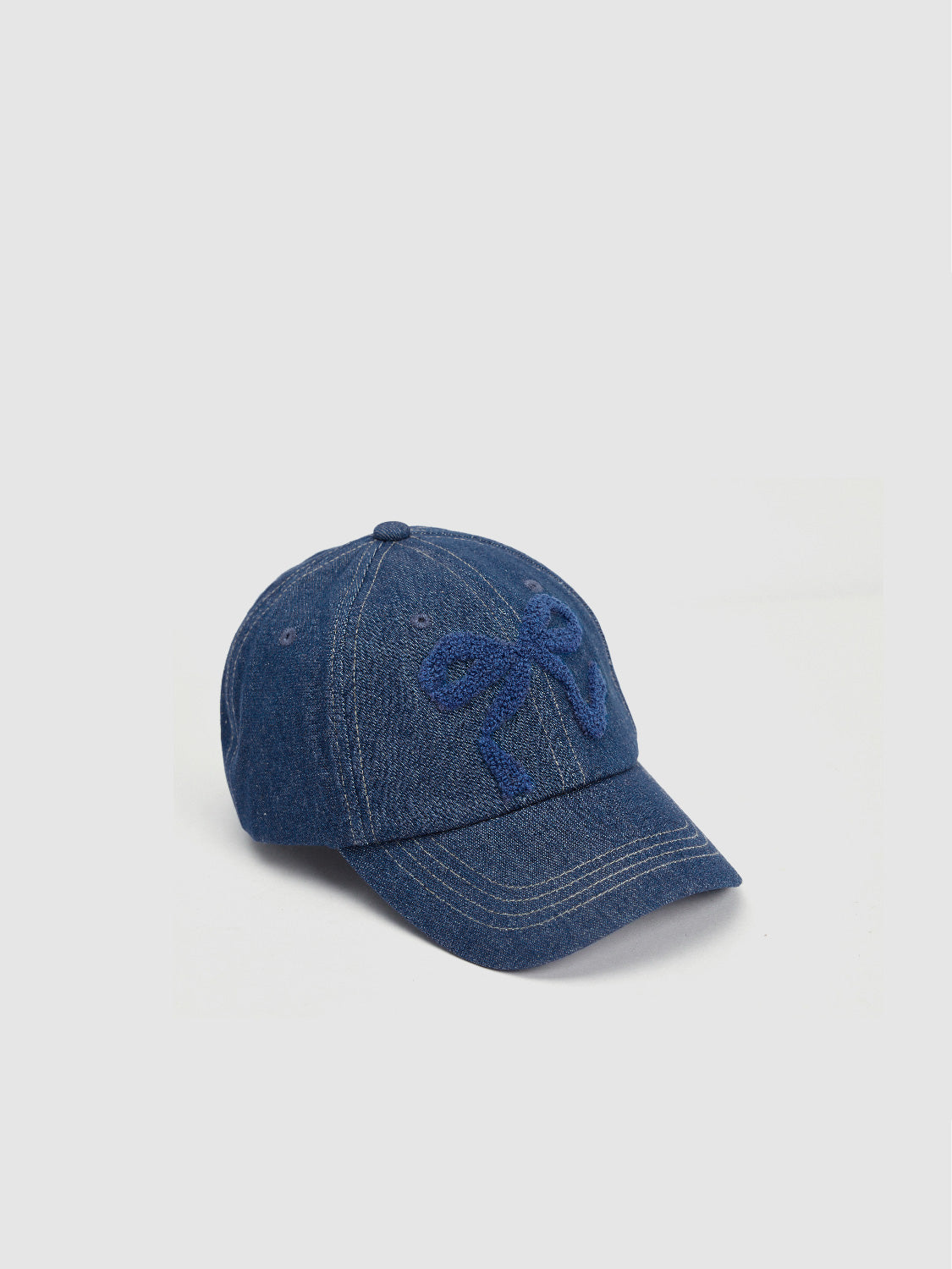 Bow Decor Embossed Baseball Cap