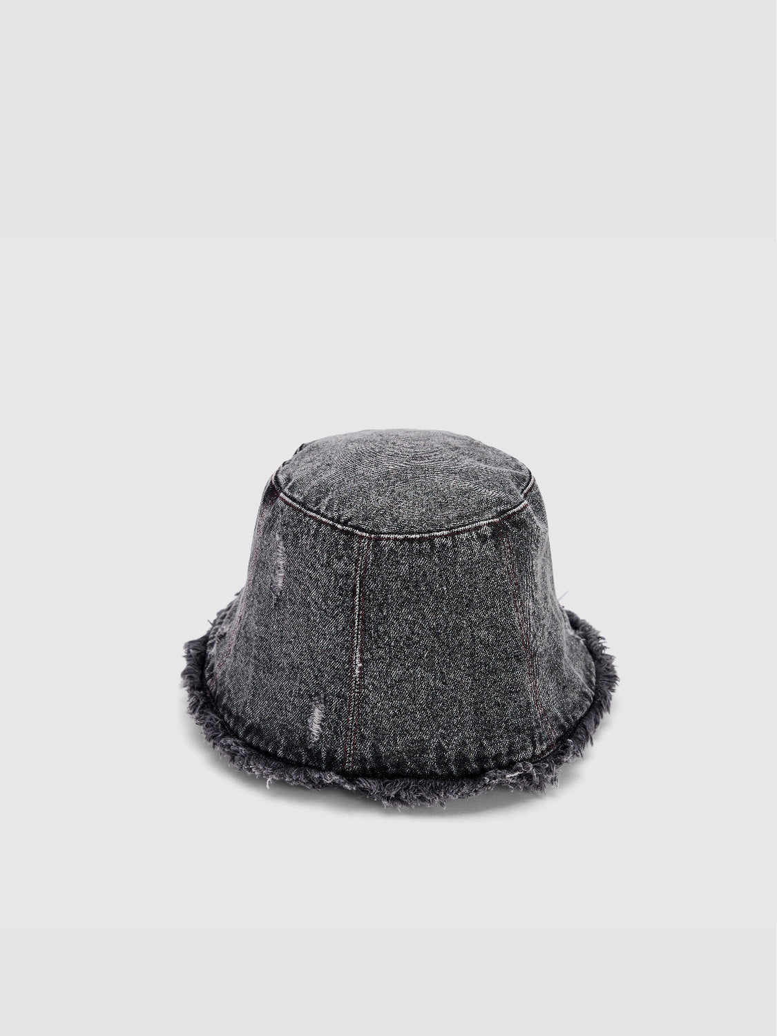 Raw Hem Denim Bucket Hat