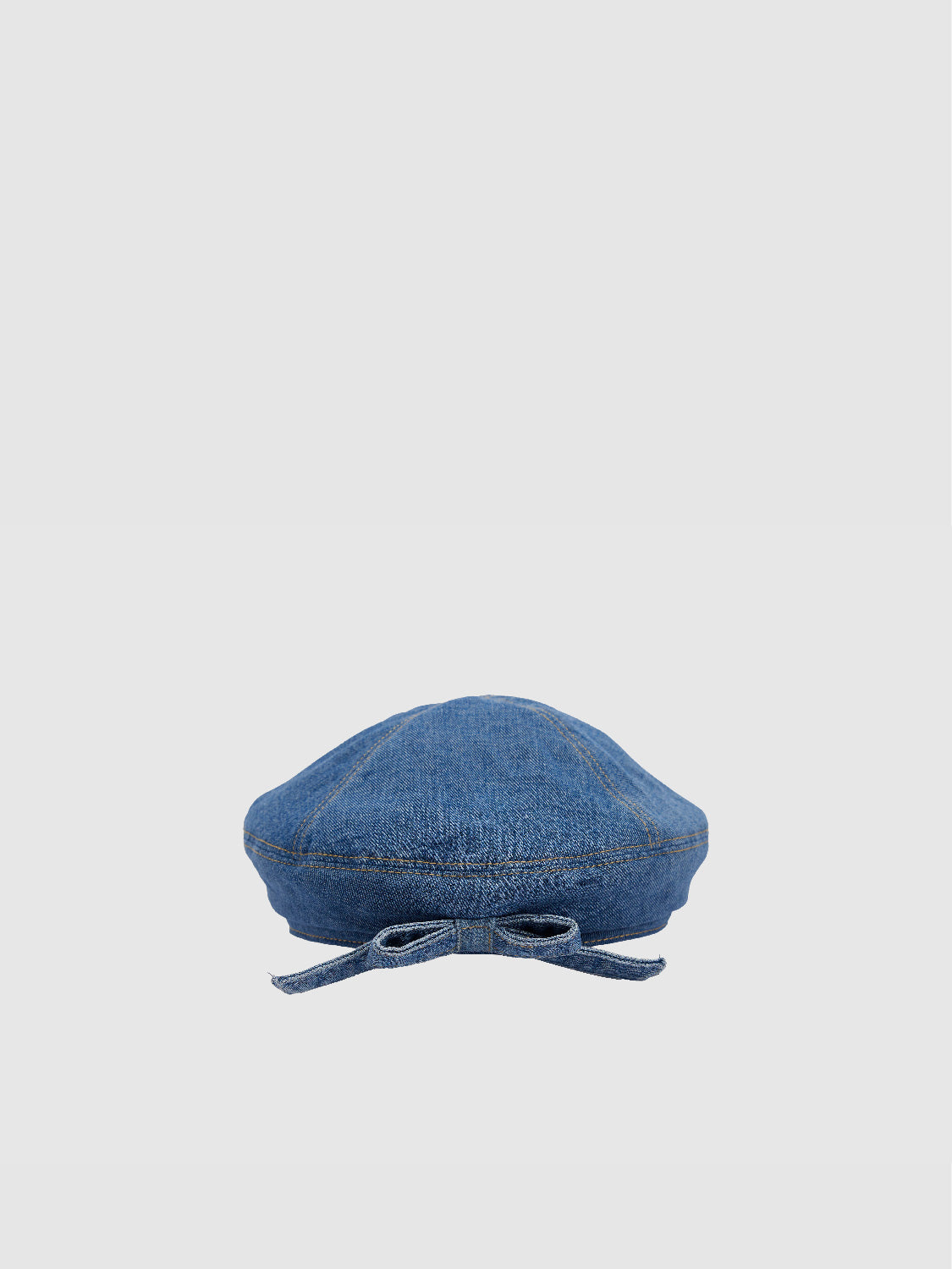 Bow Décor Denim Beret