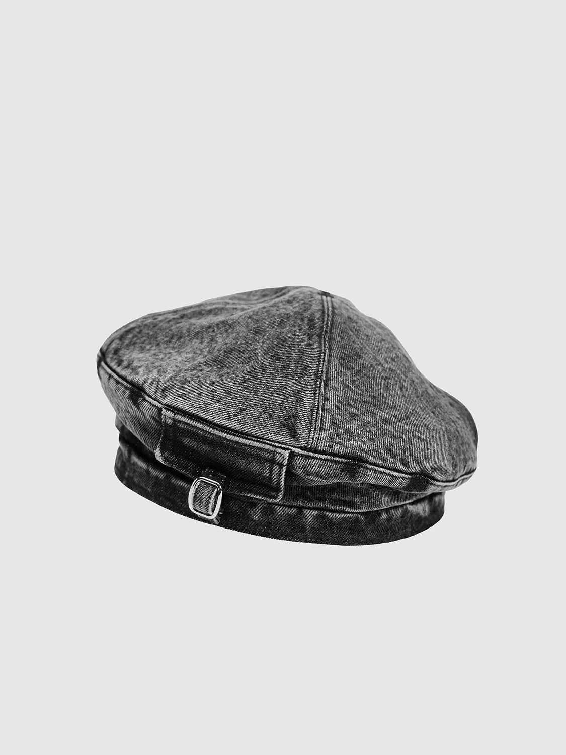 Distressed Denim Beret