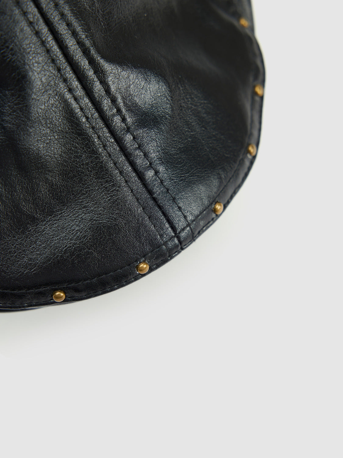 Studded Vegan Leather Berets