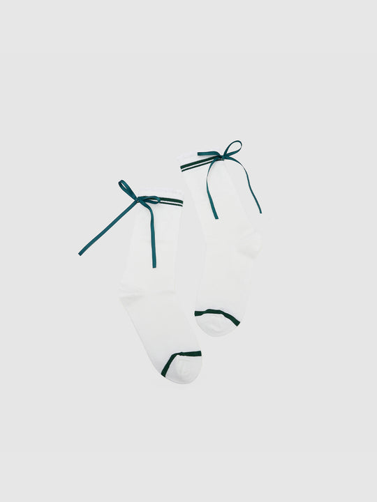 Bow Décor Mid-Length Socks