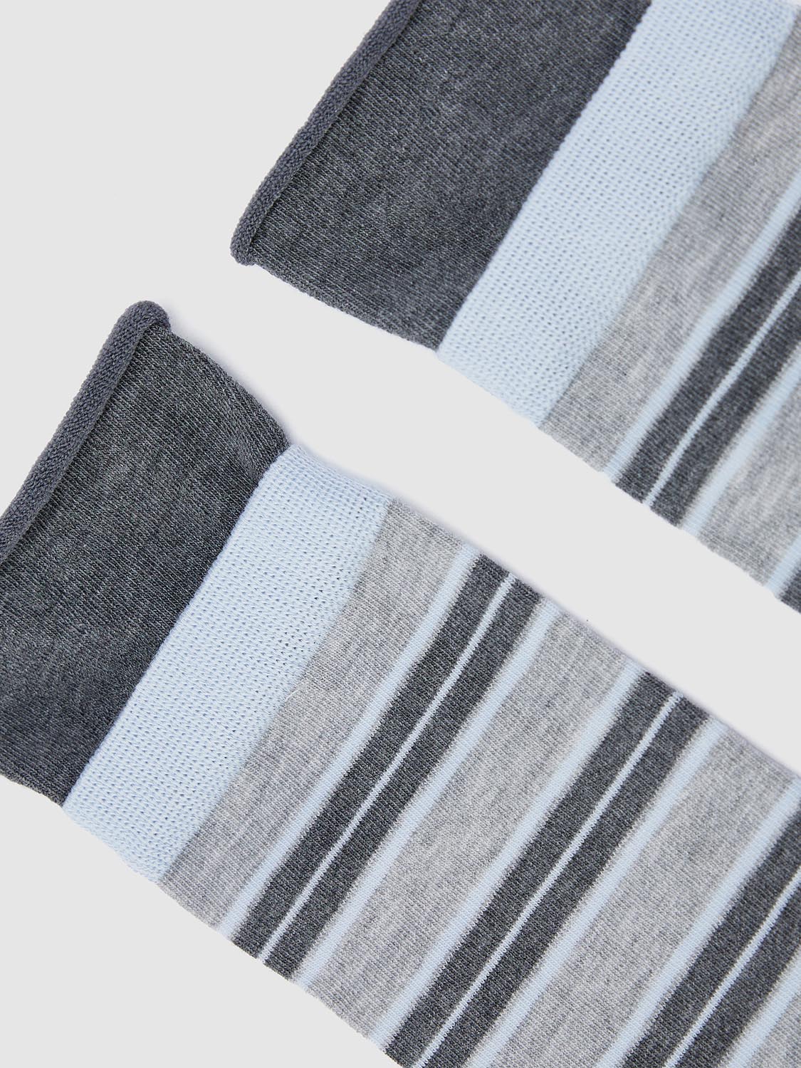 Contrast Stripped Crew Socks