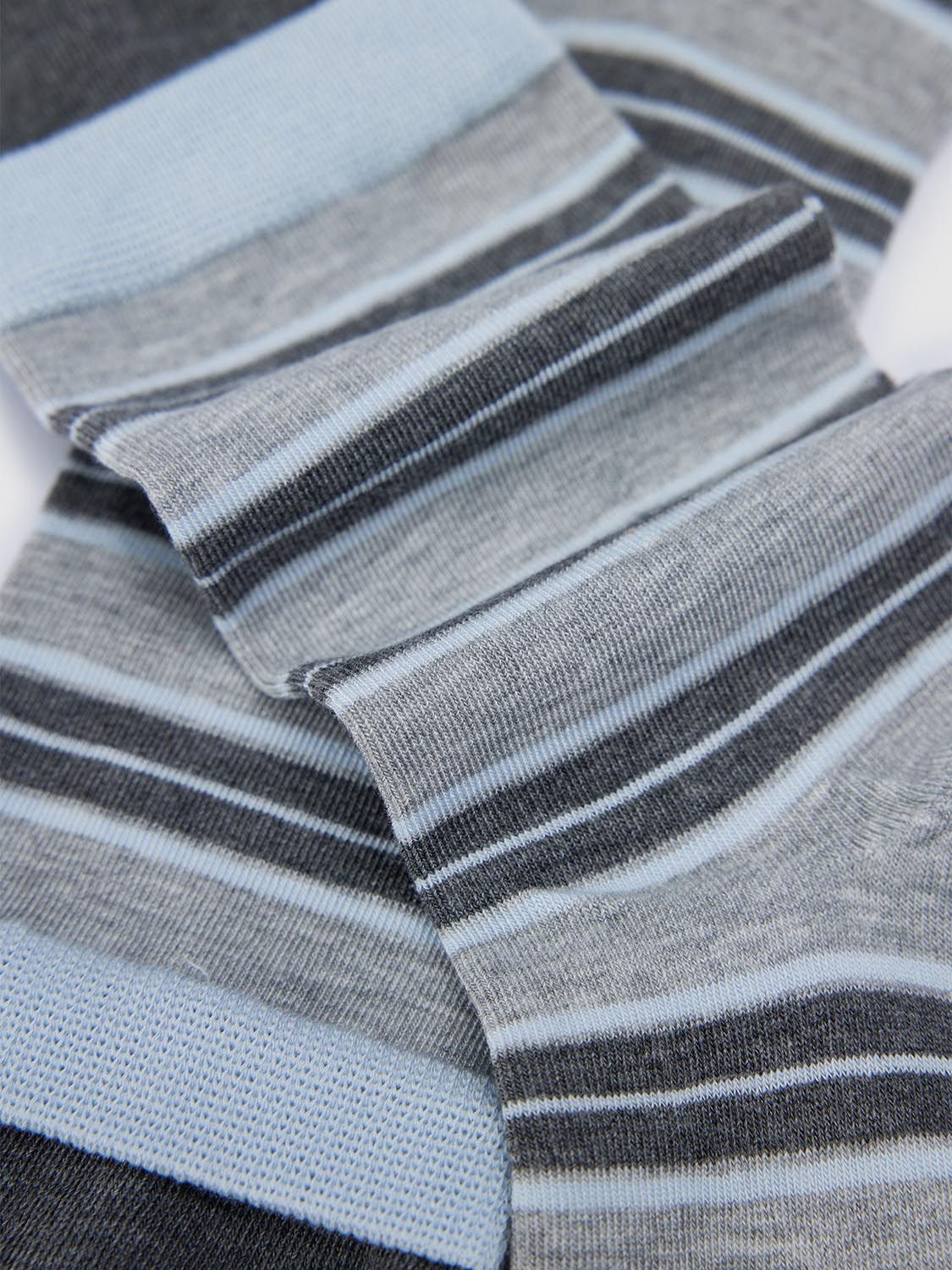 Contrast Stripped Crew Socks