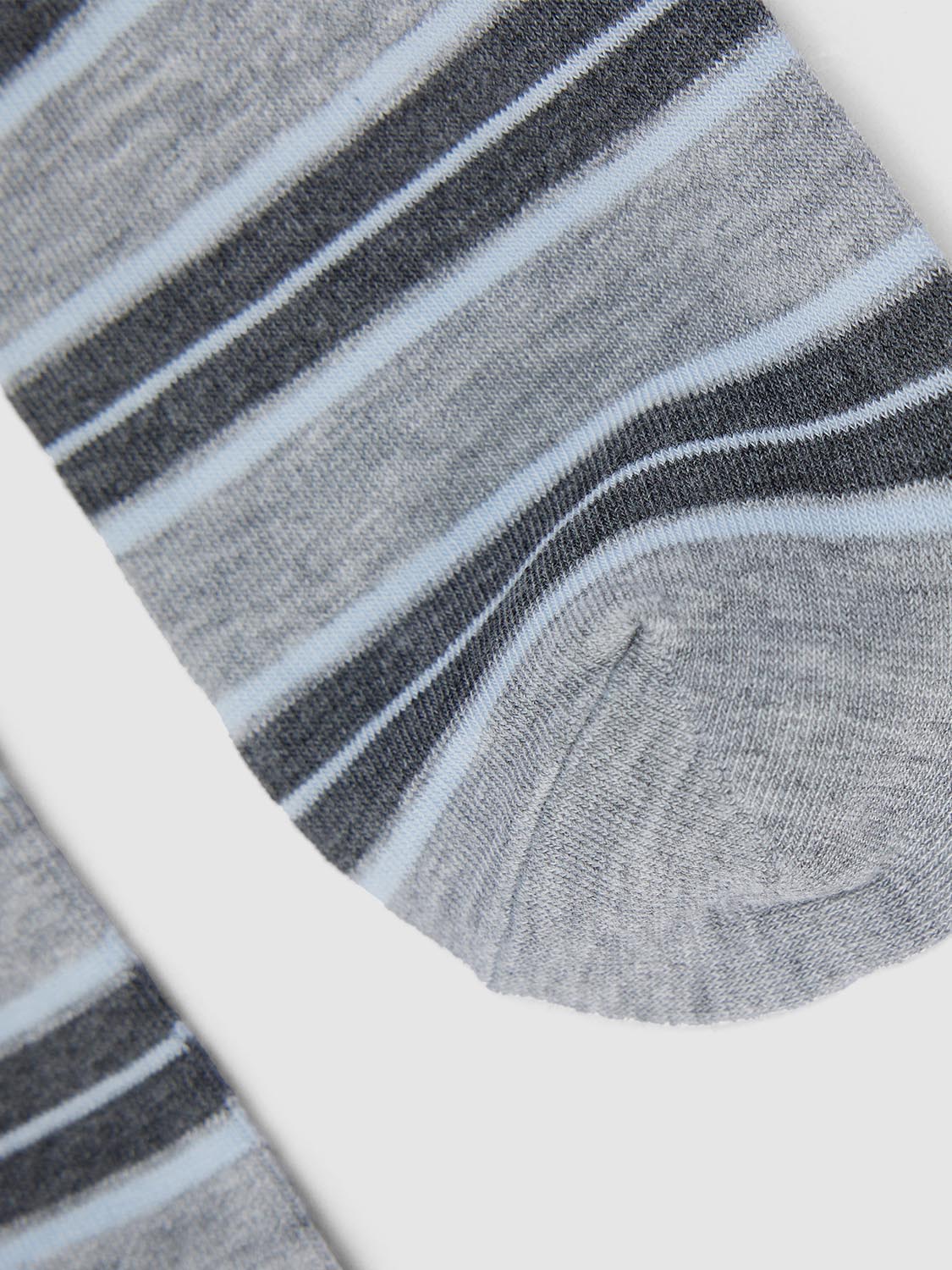 Contrast Stripped Crew Socks