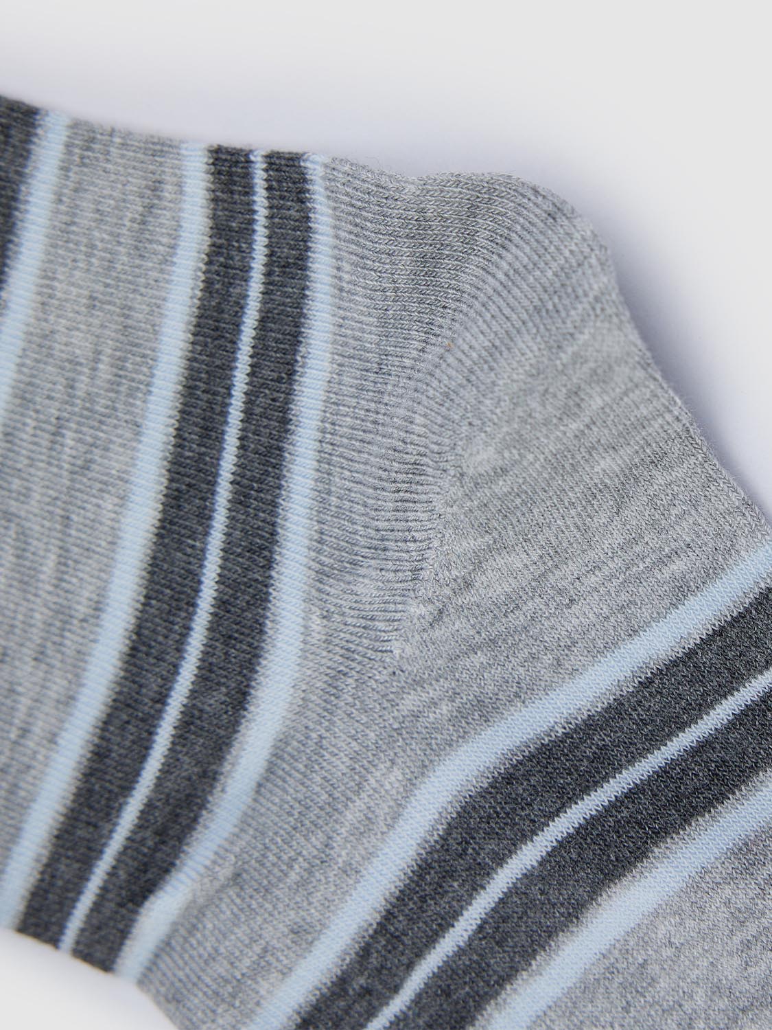 Contrast Stripped Crew Socks