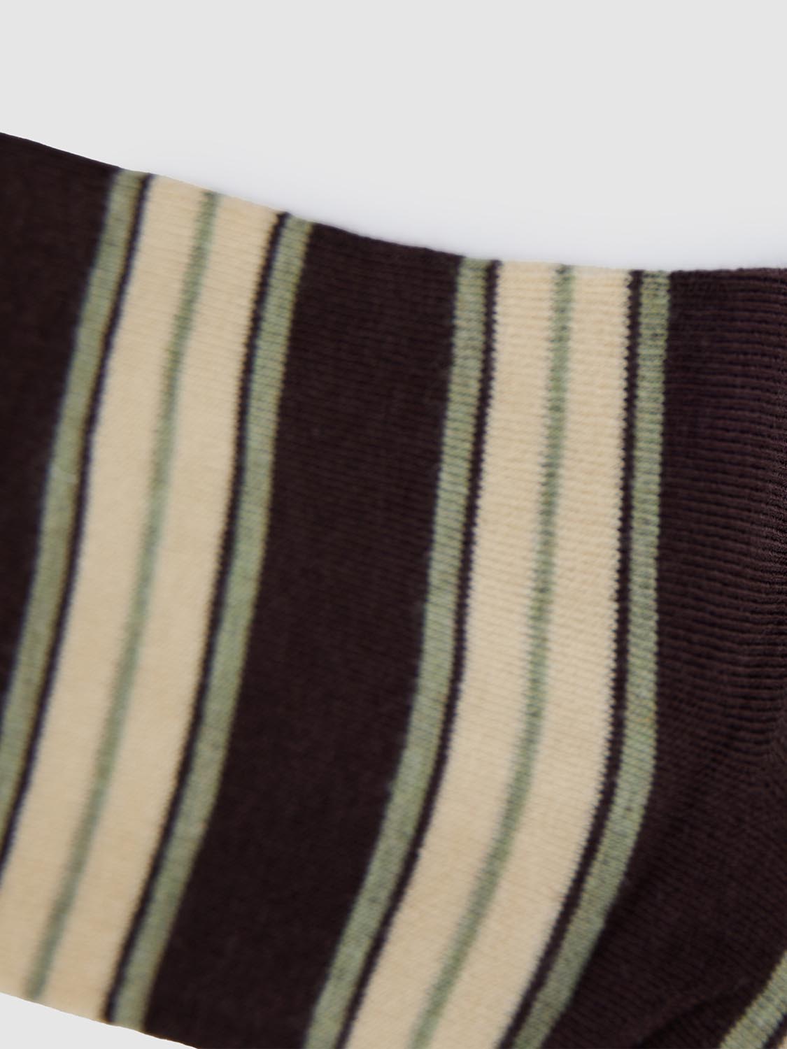 Contrast Stripped Crew Socks