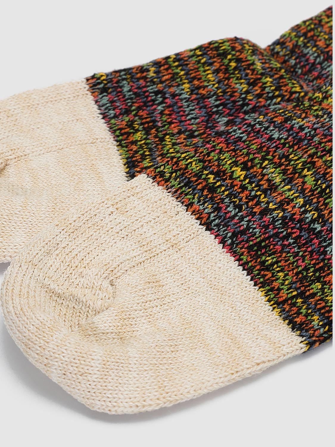 Contrast Colorblock Ribbed Socks