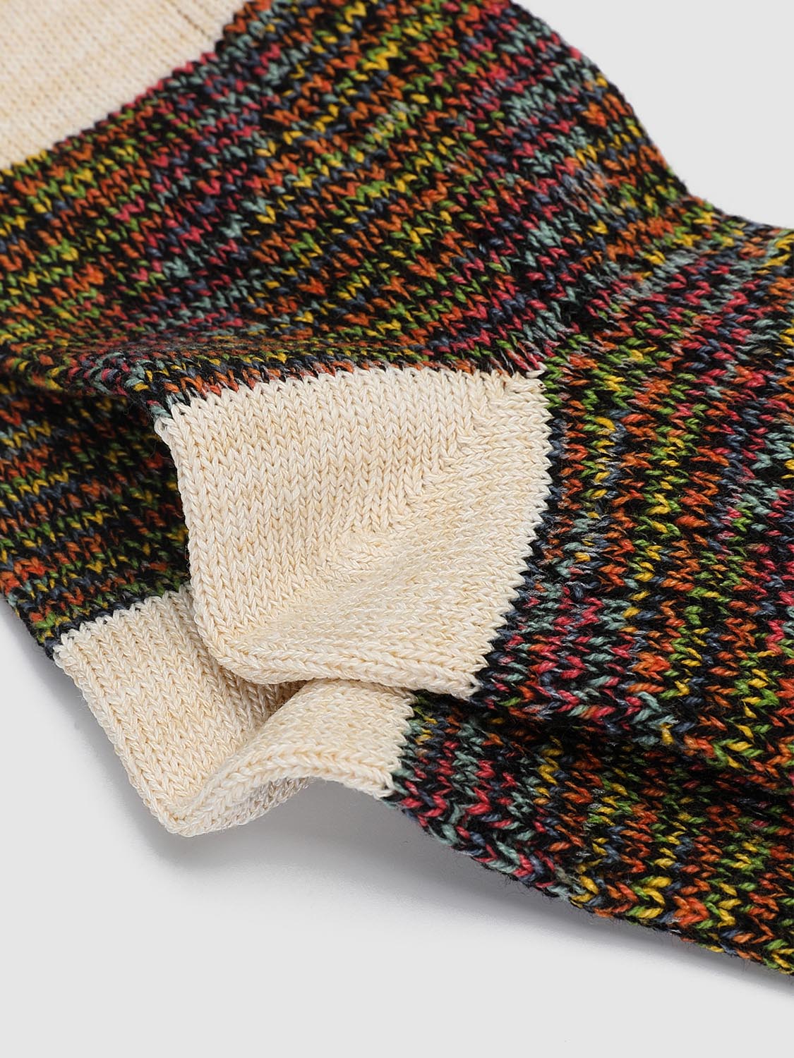 Contrast Colorblock Ribbed Socks