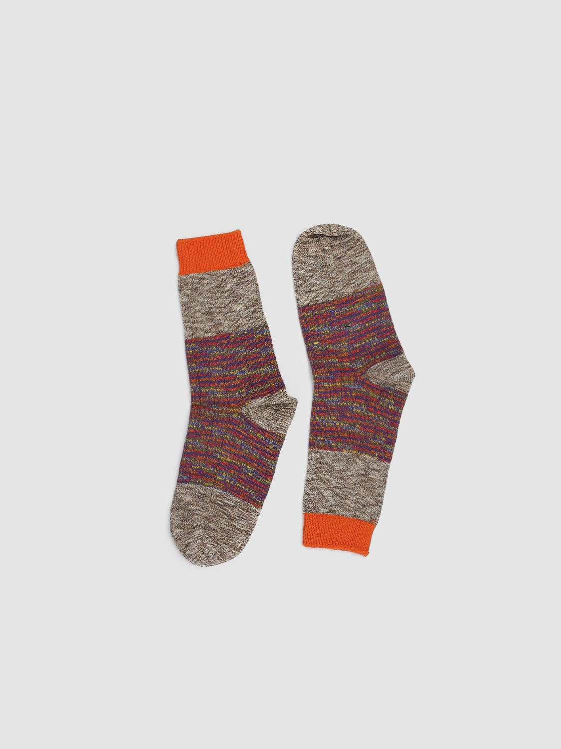 Contrast Colorblock Ribbed Socks