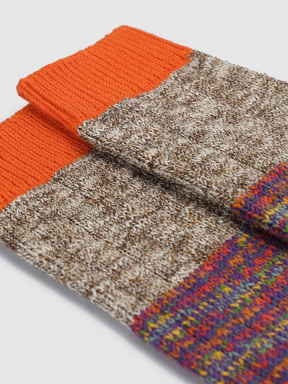 Contrast Colorblock Ribbed Socks