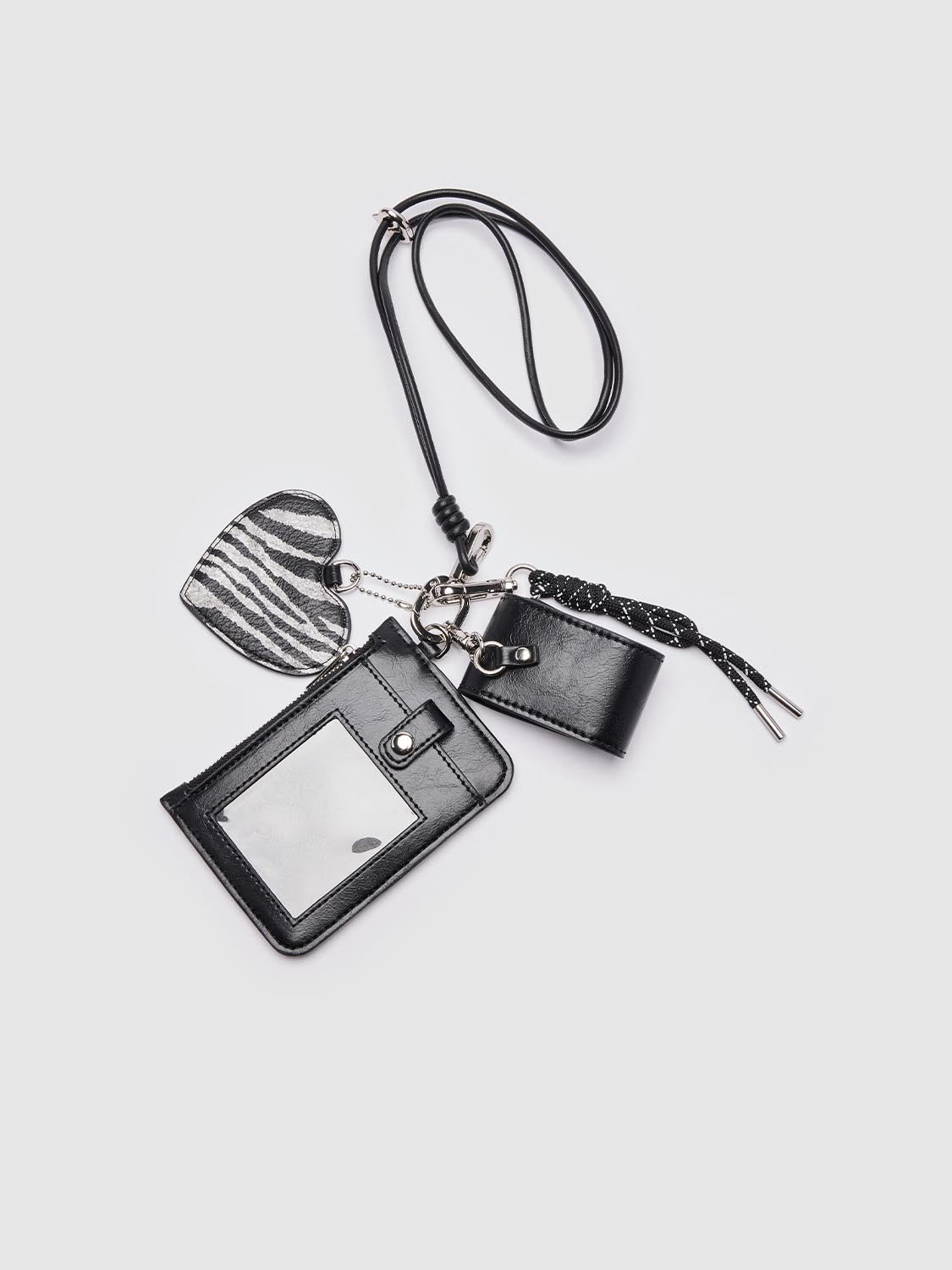 Heart Vegan Leather Key Charms