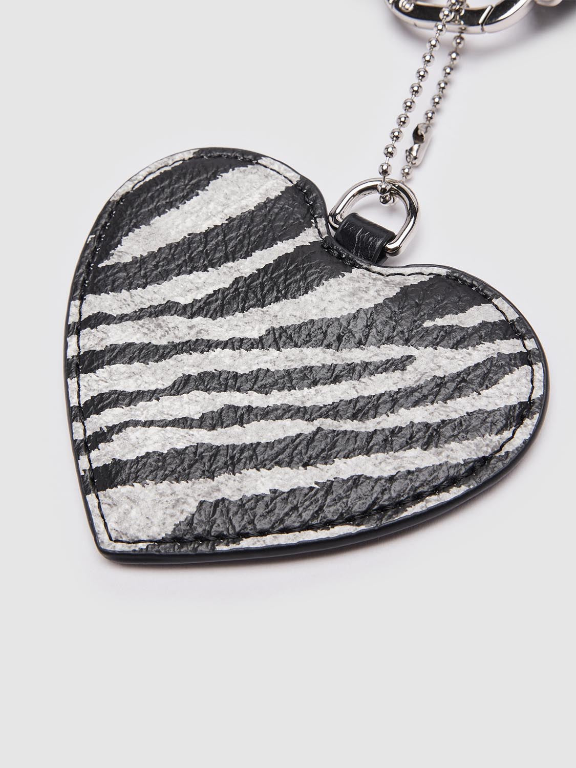 Heart Vegan Leather Key Charms