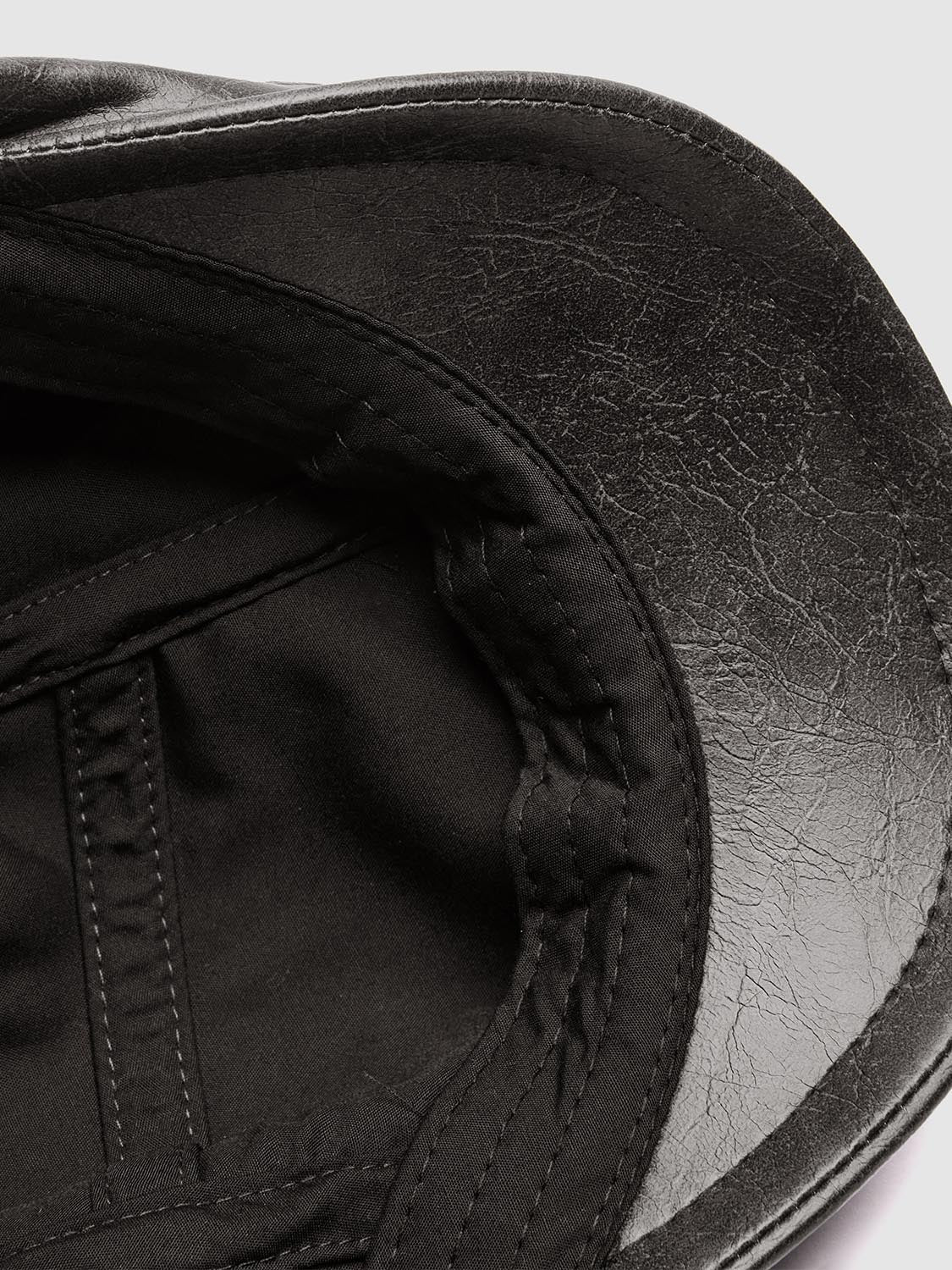 Vegan Leather Flat Cap