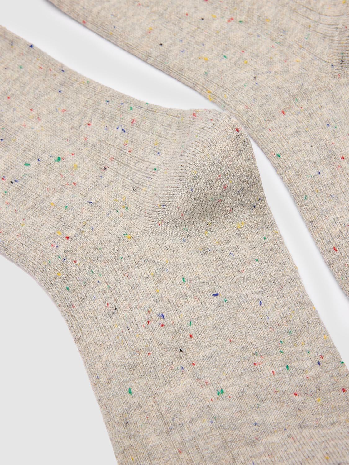 Frill Top Dot Ribbed Socks