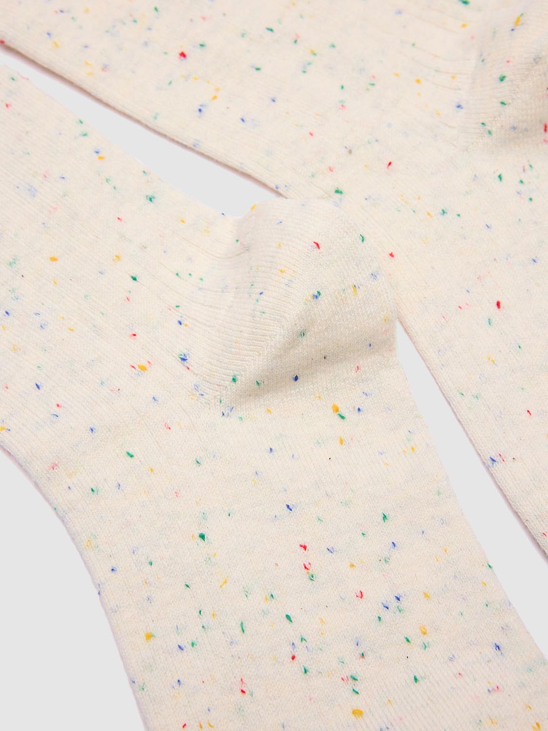 Frill Top Dot Ribbed Socks