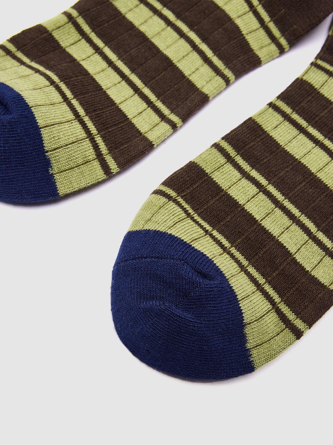 Contrast Striped Knee High Socks